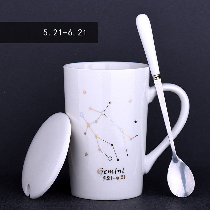 Mug à thé Zénith - Porcelaine, Plaqué Or, 600ml