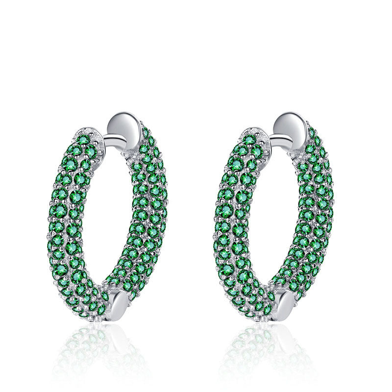 Sterling Argent 925 Conception C Créative en forme de Boucles D'oreilles - Maria B.