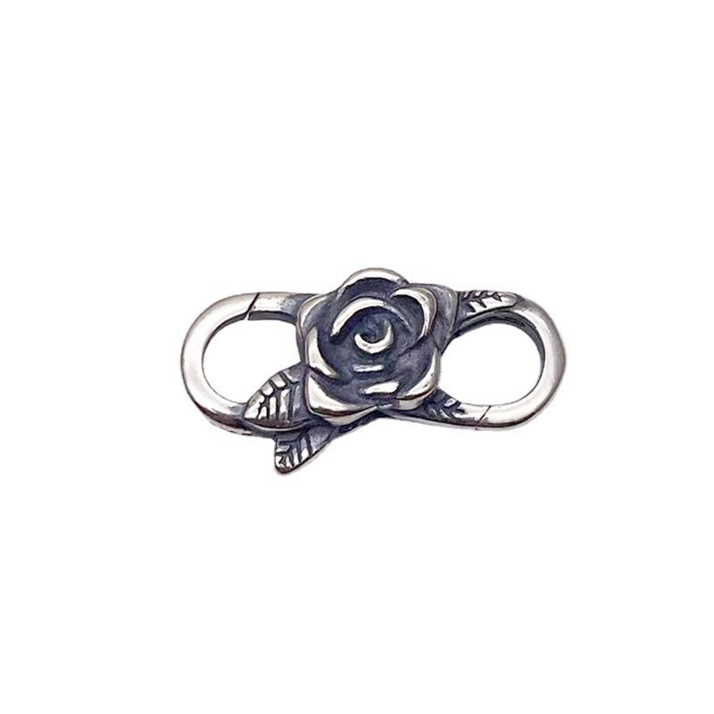 Fermoir Mousqueton Rose - Argent S925