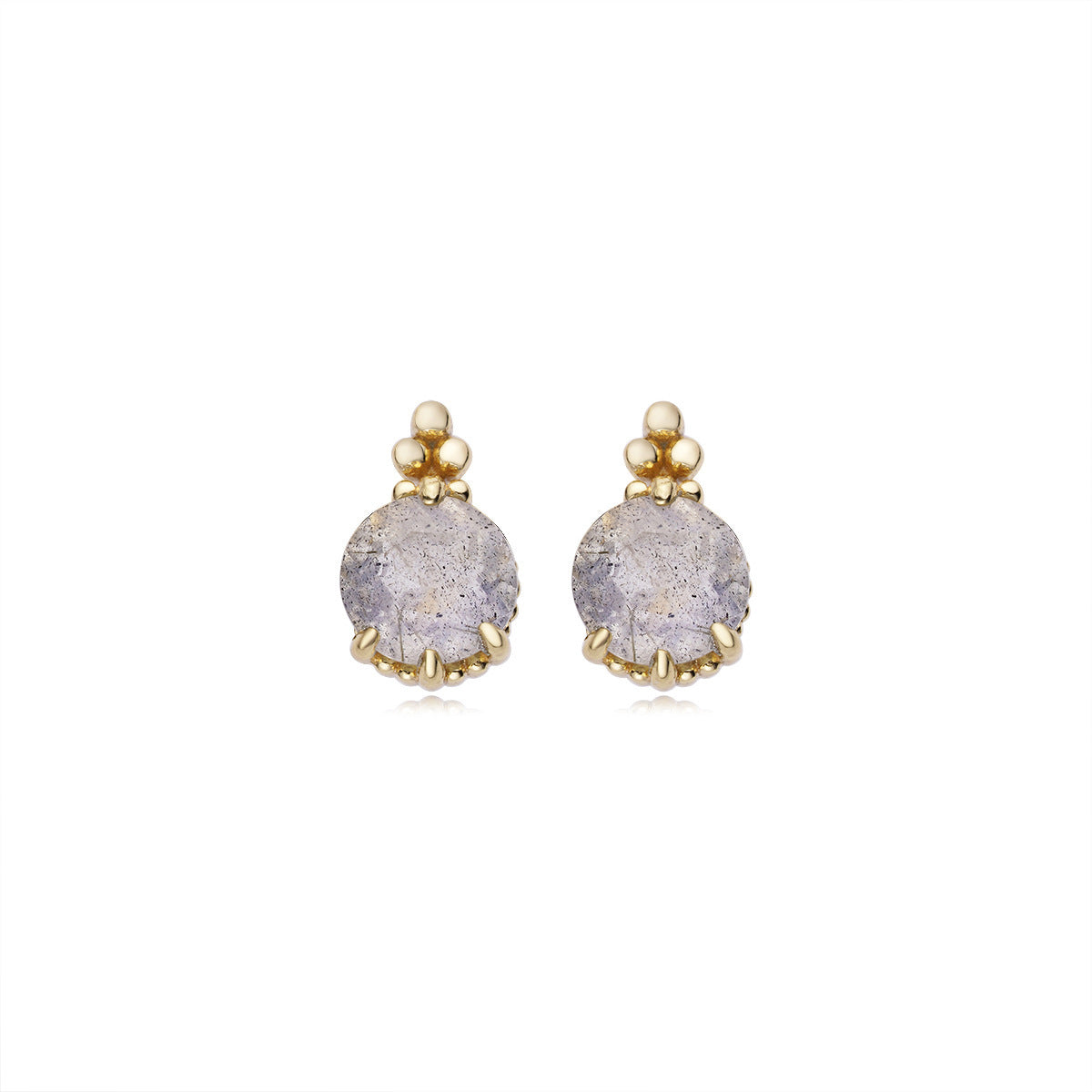 Natural Elongated Stone Earrings For Women - Maria B.