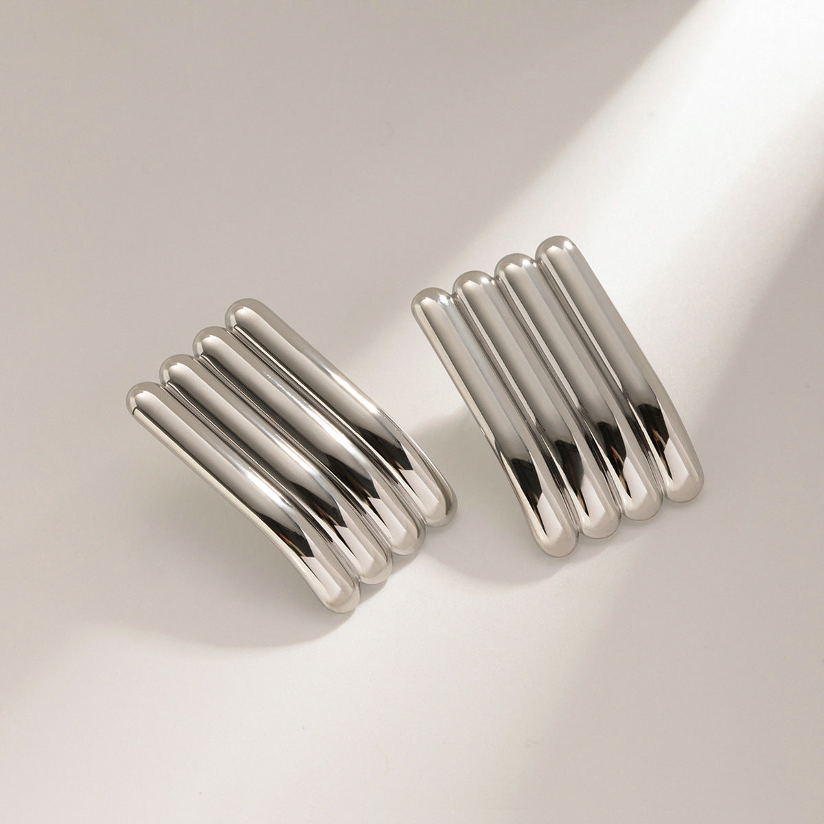 Boucles d'oreilles Simi - Acier Inoxydable plaqué Or 18k
