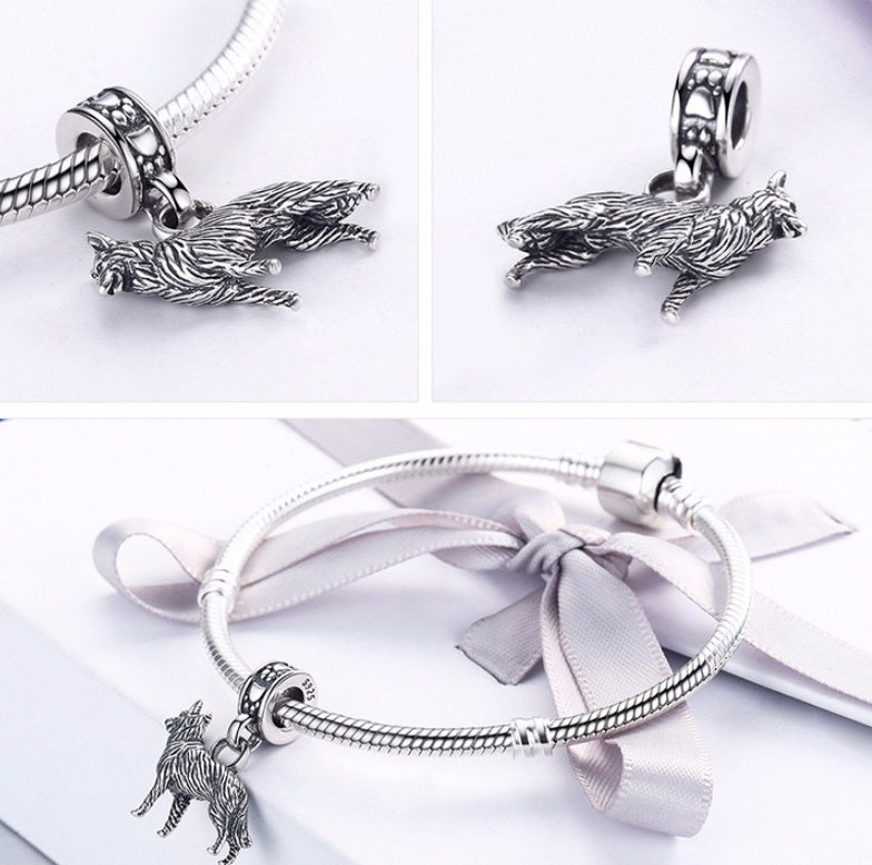 Charm pendant Chien - Argent S925