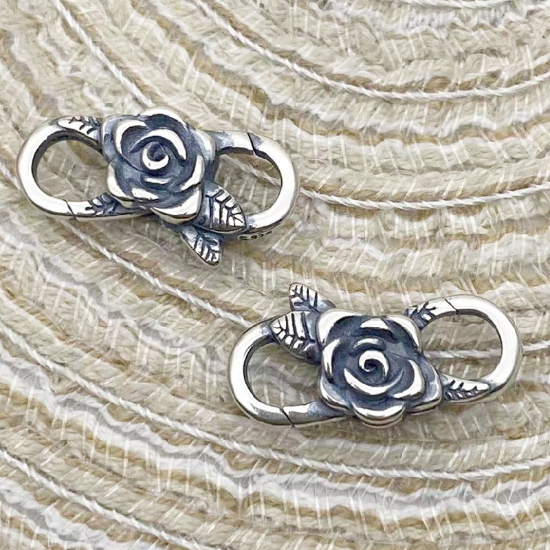 Fermoir Mousqueton Rose - Argent S925