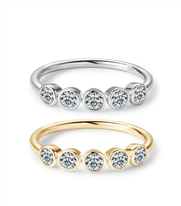 Bague ÉCLAT ÉTERNEL - Diamant moissanite & Argent 925 millième