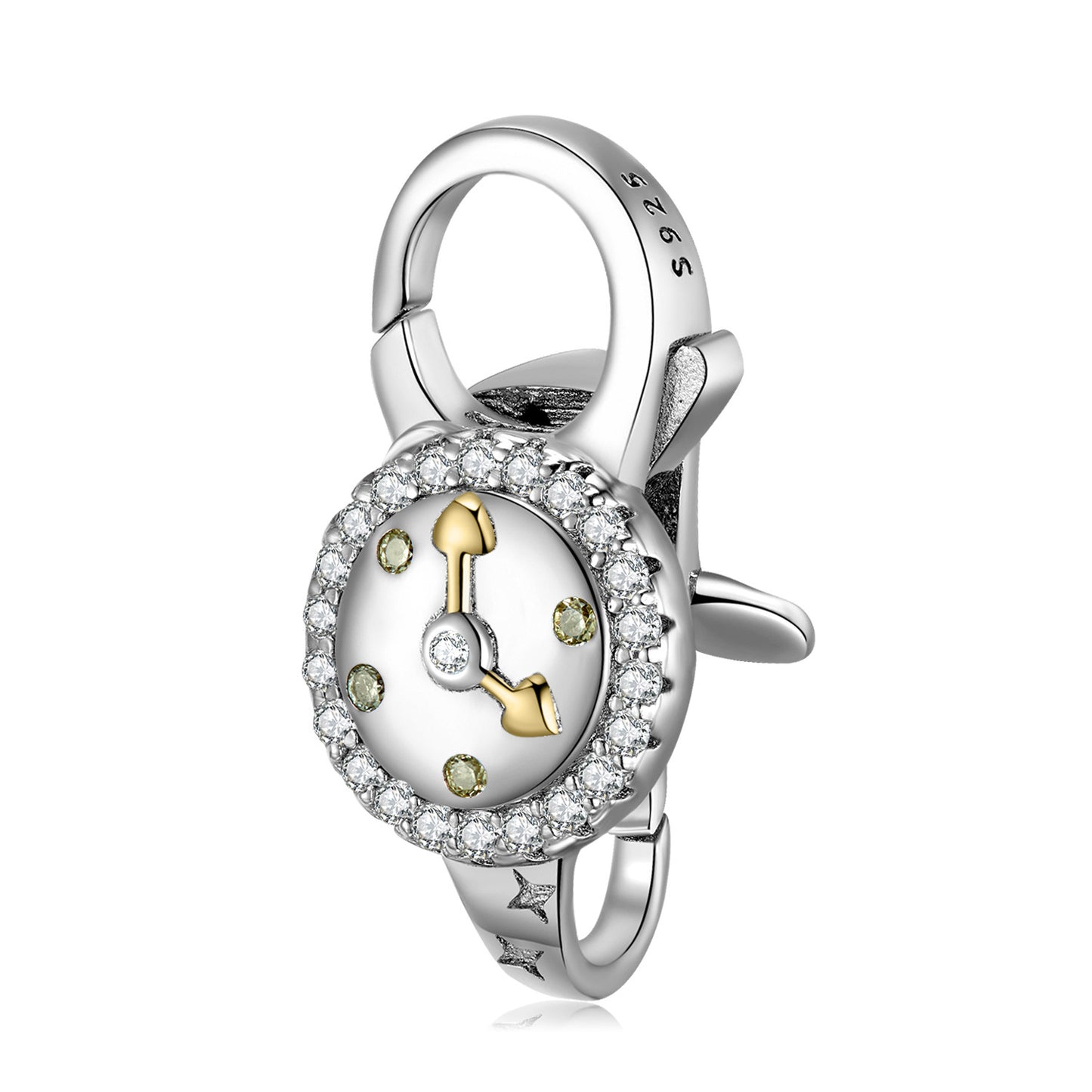 Fermoir Mousqueton Horloge - Argent S925