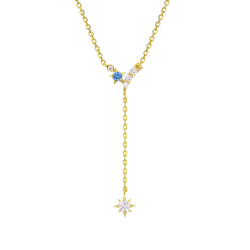 Collier à pompon en forme d'étoile à cinq branches pour femme - Maria B.