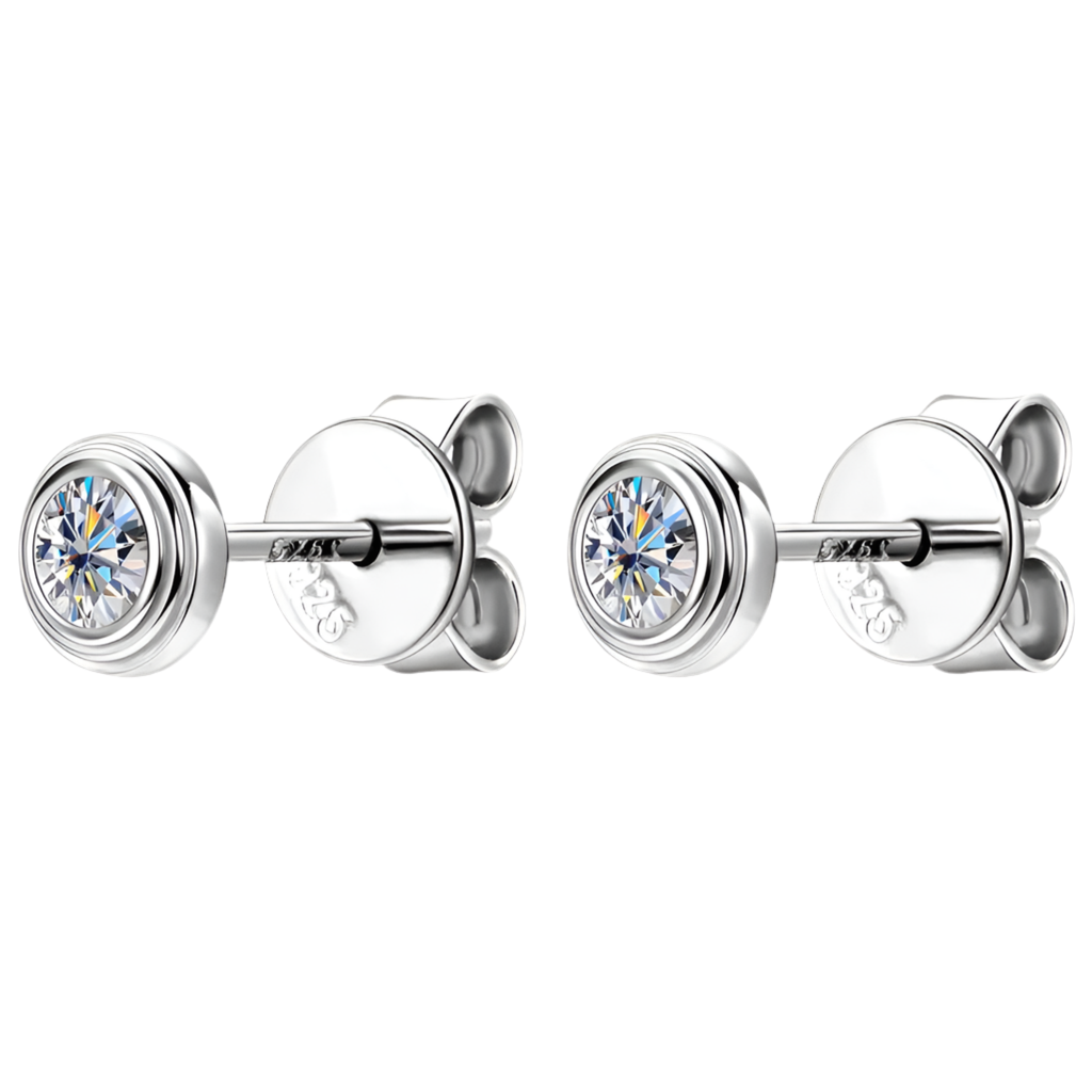 Boucles d’oreilles ÉCLAT ÉTERNEL - Diamant moissanite & Argent 925 millième