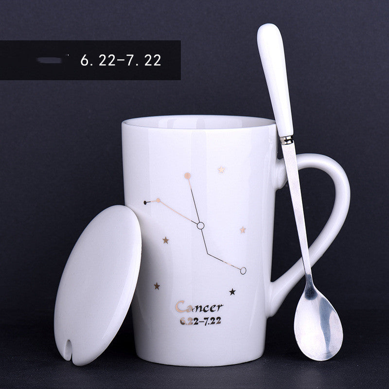 Mug à thé Zénith - Porcelaine, Plaqué Or, 600ml