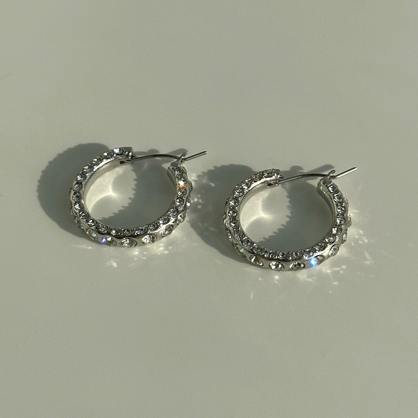 Boucles d'oreilles Corale - Acier Titane, Zircons