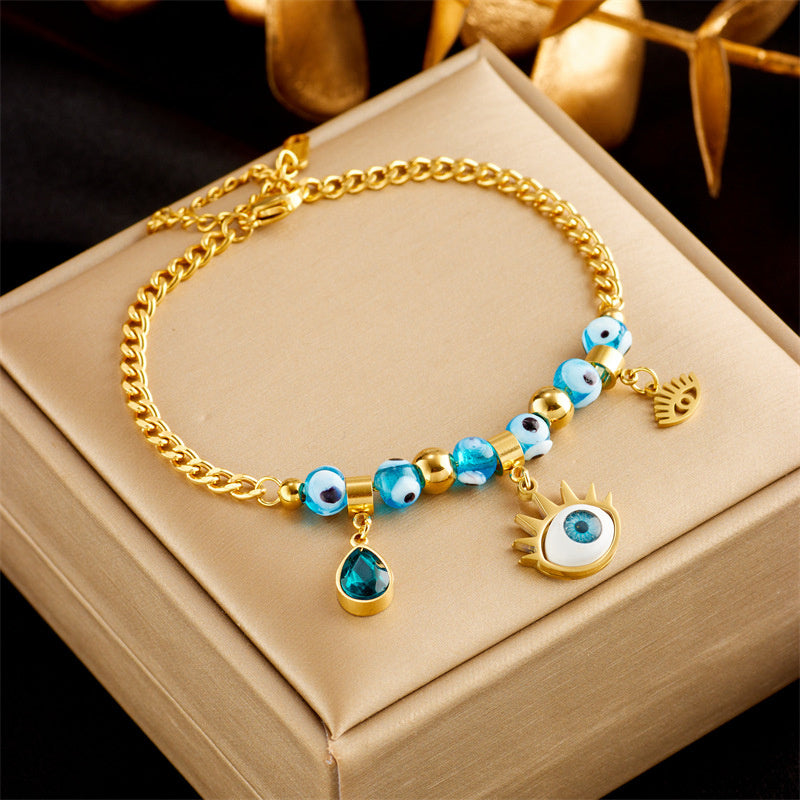Bracelets Oikos - Acier Titane plaqué or