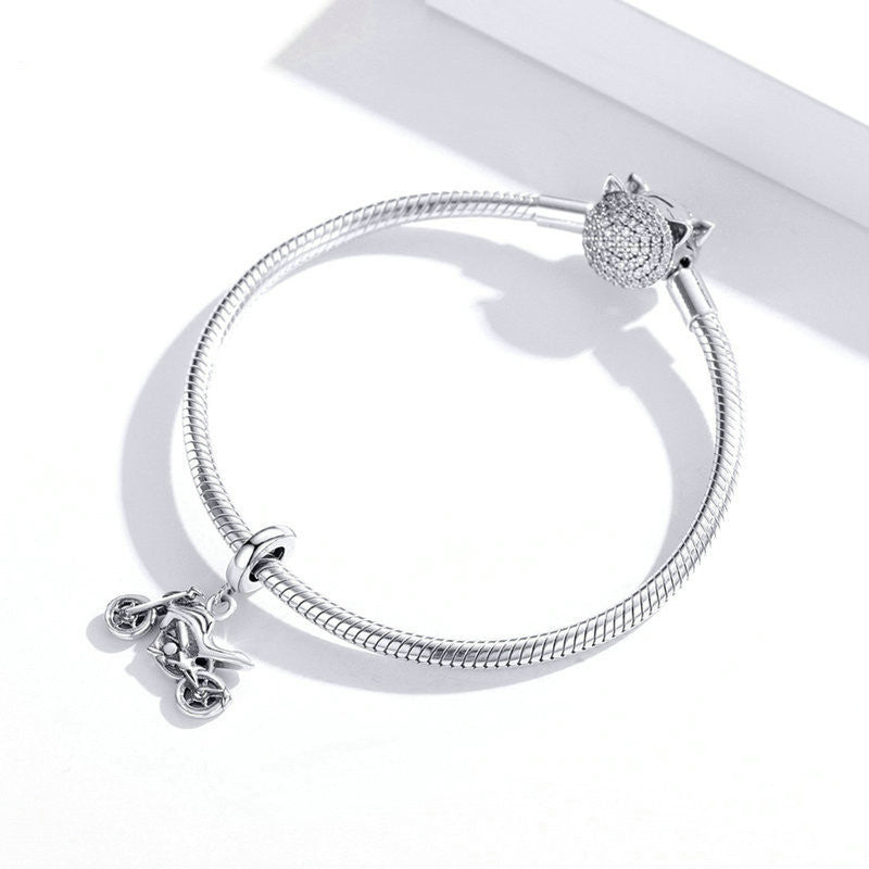 Charm Pendant Moto - Argent S925