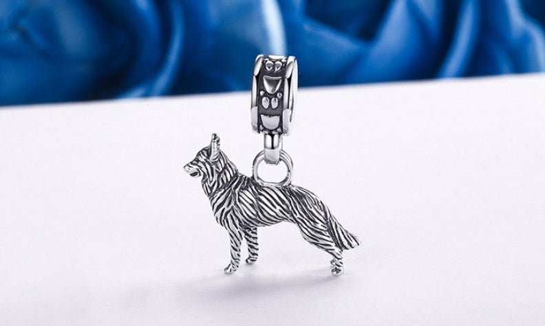 Charm pendant Chien - Argent S925