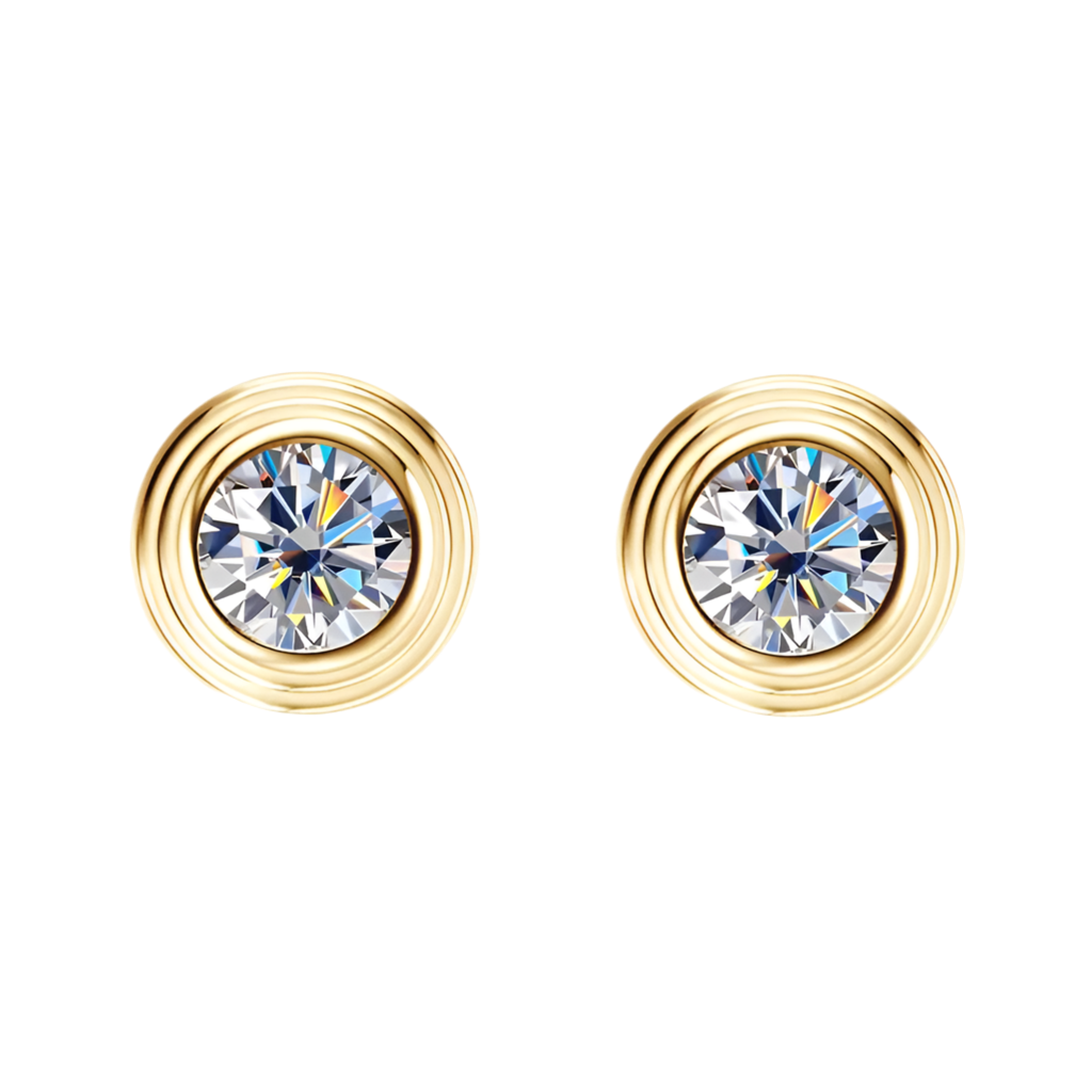 Boucles d’oreilles ÉCLAT ÉTERNEL - Diamant moissanite & Argent 925 millième
