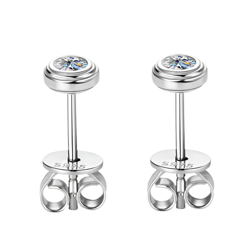 Boucles d’oreilles ÉCLAT ÉTERNEL - Diamant moissanite & Argent 925 millième