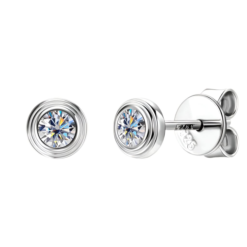 Boucles d’oreilles ÉCLAT ÉTERNEL - Diamant moissanite & Argent 925 millième