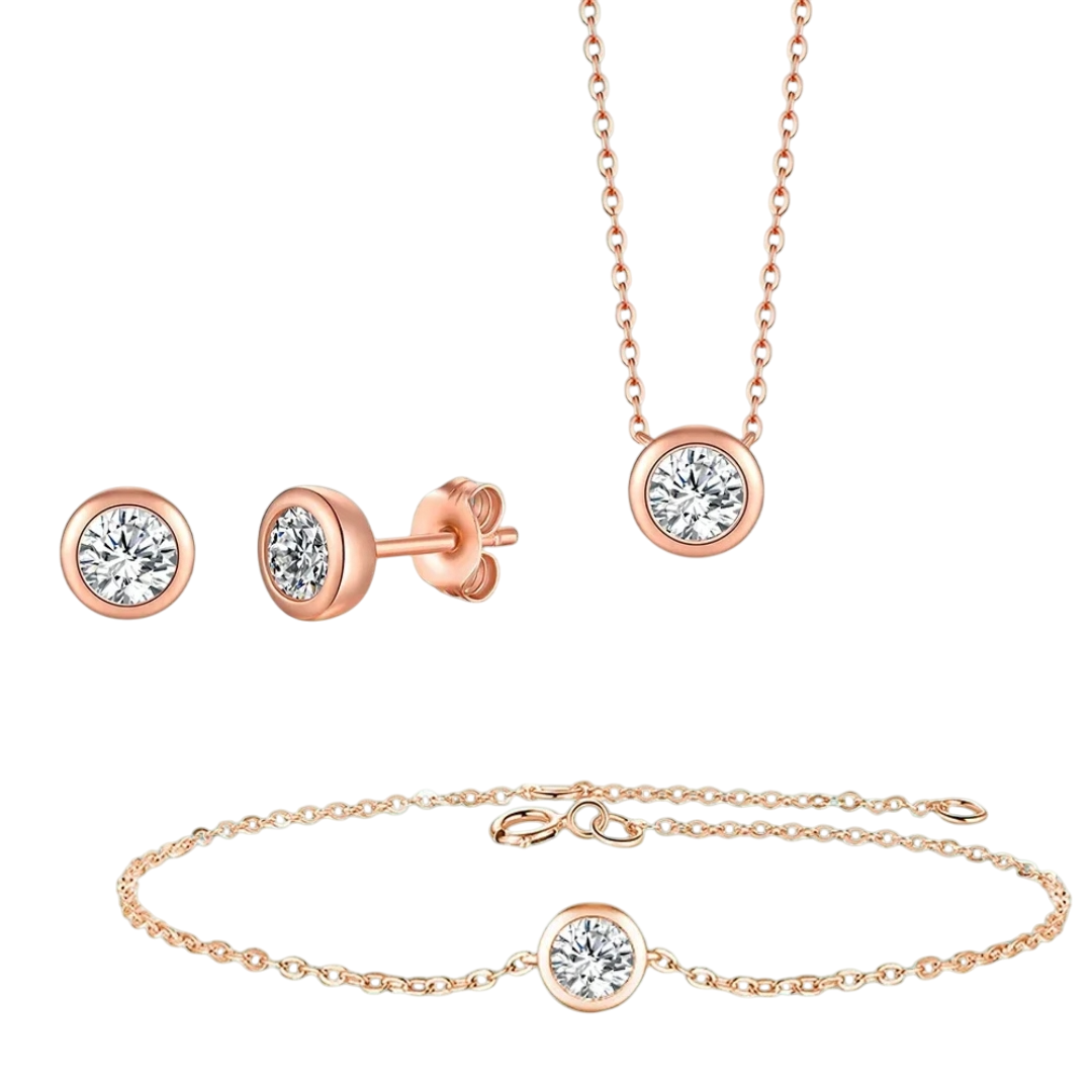 Set de bijoux ÉCLAT ÉTERNEL - Diamant moissanite & Argent 925 millième