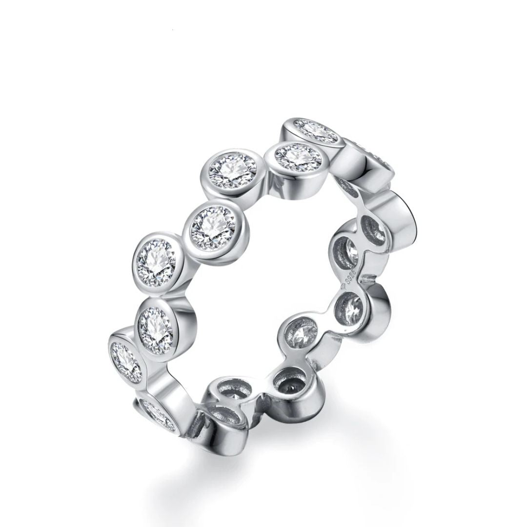 Bague ÉCLAT ÉTERNEL - Diamant moissanite & Argent 925 millième