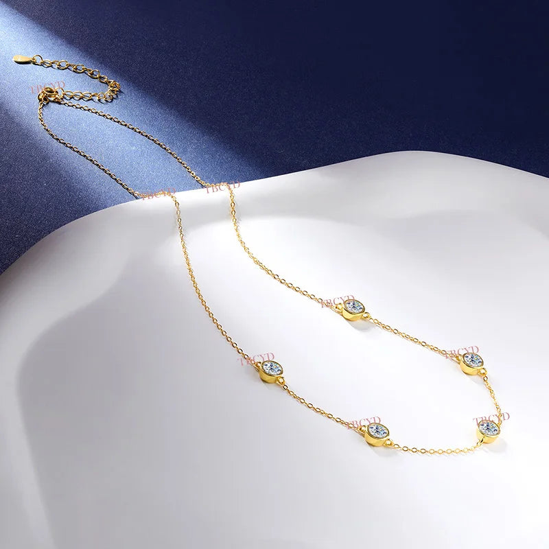 Collier ÉCLAT ÉTERNEL - Diamant moissanite & Argent 925 millième