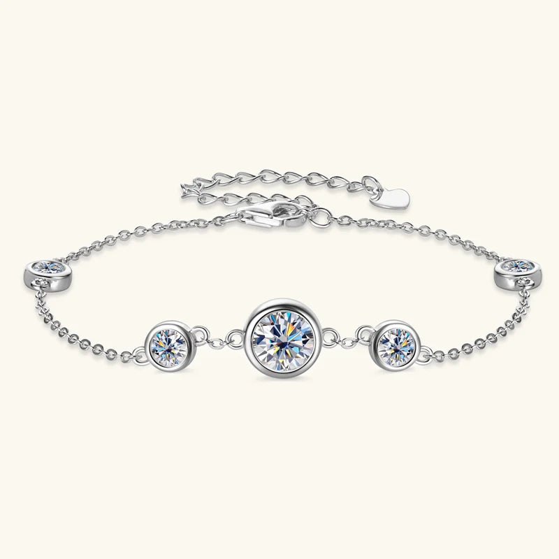 Bracelet ÉCLAT ÉTERNEL - Diamant moissanite & Argent 925 millième