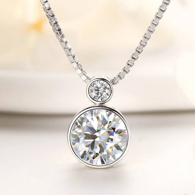 Collier ÉCLAT ÉTERNEL - Diamant moissanite & Argent 925 millième