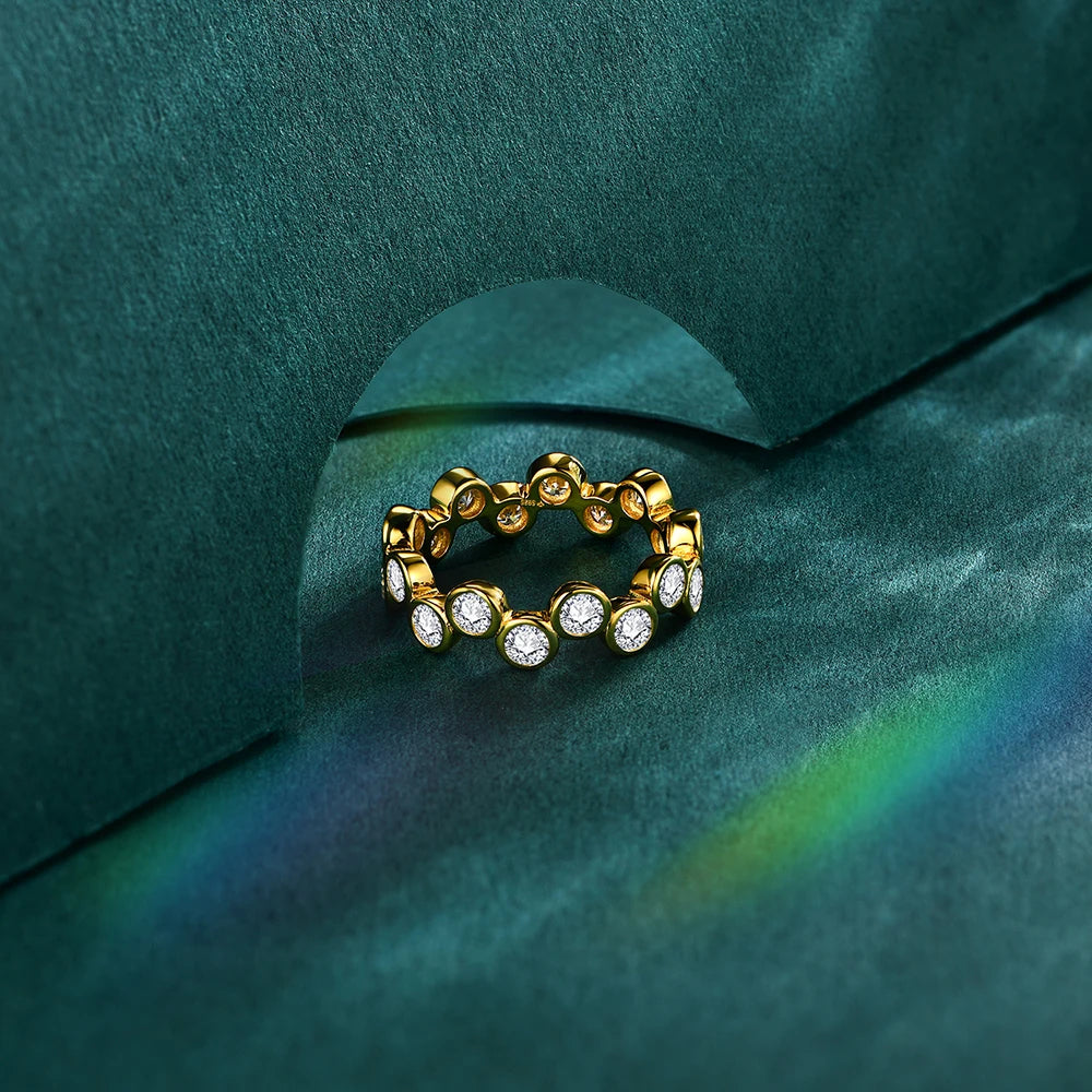 Bague ÉCLAT ÉTERNEL - Diamant moissanite & Argent 925 millième
