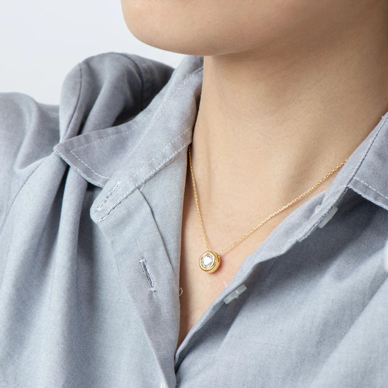Collier ÉCLAT ÉTERNEL - Diamant moissanite & Argent 925 millième