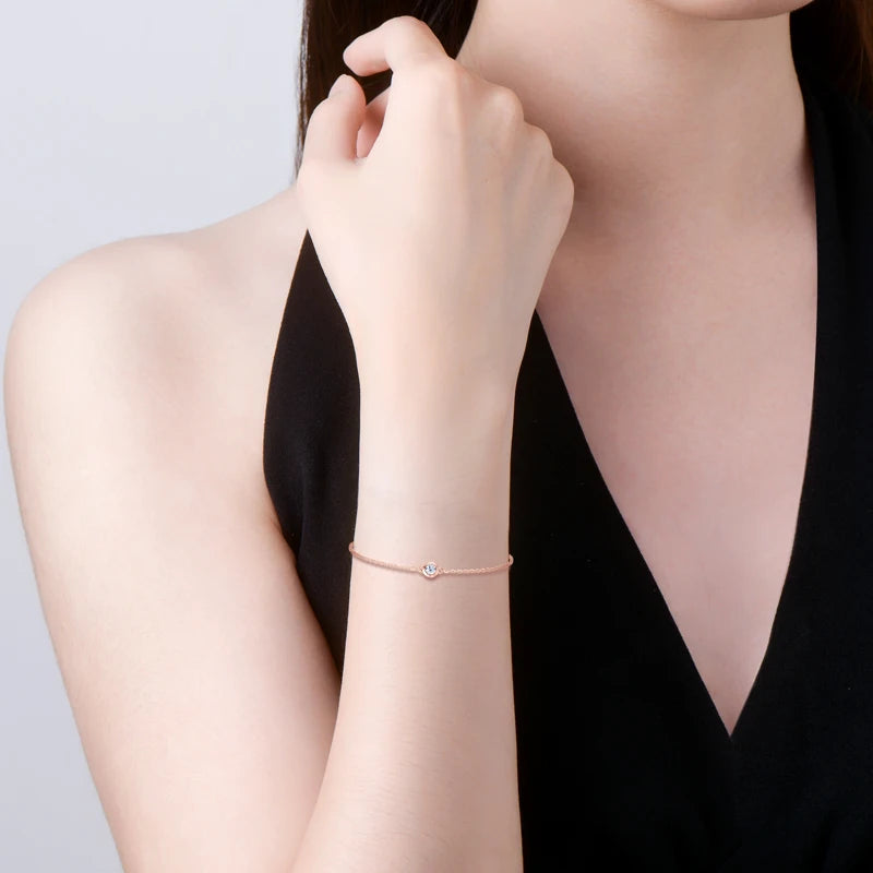 Bracelet ÉCLAT ÉTERNEL - Diamant moissanite & Argent 925 millième