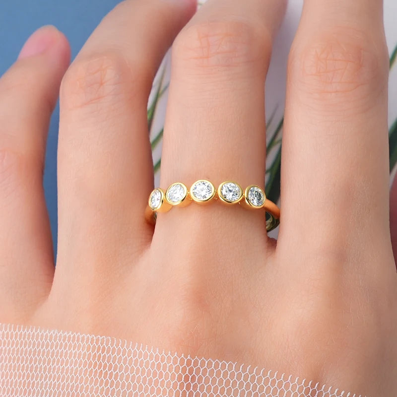 Bague ÉCLAT ÉTERNEL - Diamant moissanite & Argent 925 millième