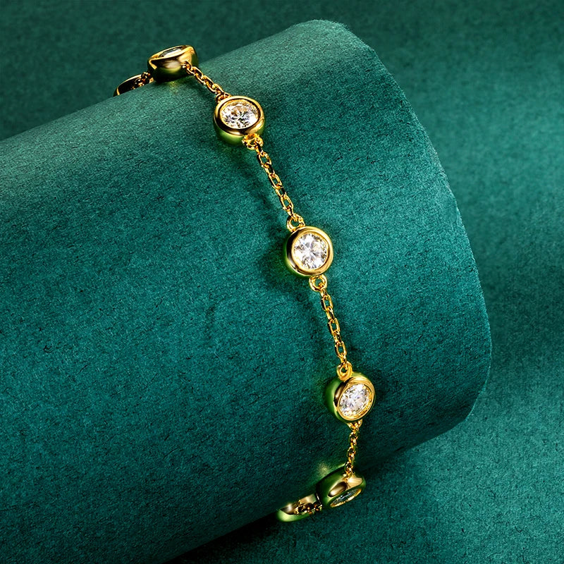 Bracelet ÉCLAT ÉTERNEL - Diamant moissanite & Argent 925 millième