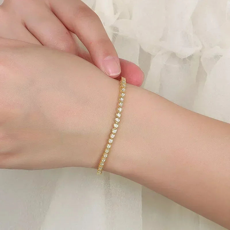 Bracelet ÉCLAT ÉTERNEL - Diamant moissanite & Argent 925 millième