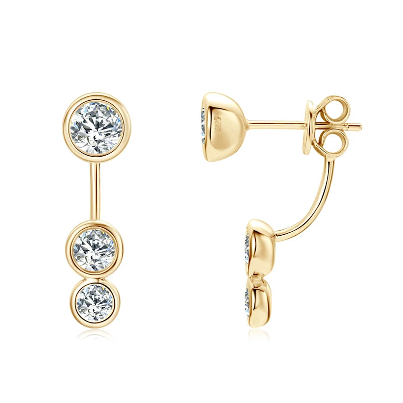 Boucles d’oreilles ÉCLAT ÉTERNEL - Diamant moissanite & Argent 925 millième