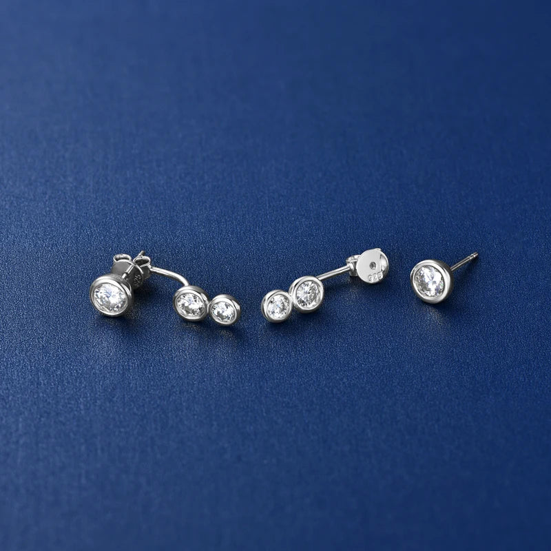 Boucles d’oreilles ÉCLAT ÉTERNEL - Diamant moissanite & Argent 925 millième