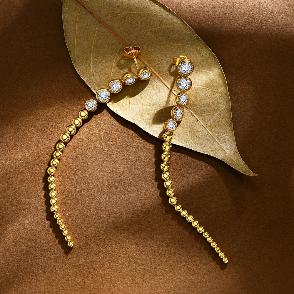 Boucles d’oreilles ÉCLAT ÉTERNEL - Diamant moissanite & Argent 925 millième
