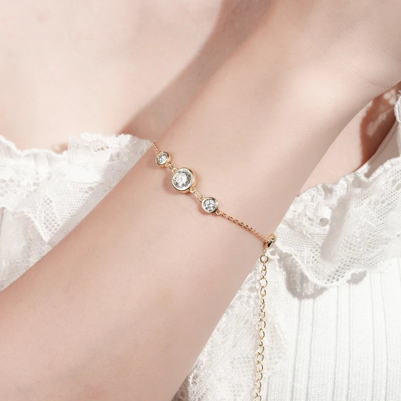 Bracelet ÉCLAT ÉTERNEL - Diamant moissanite & Argent 925 millième