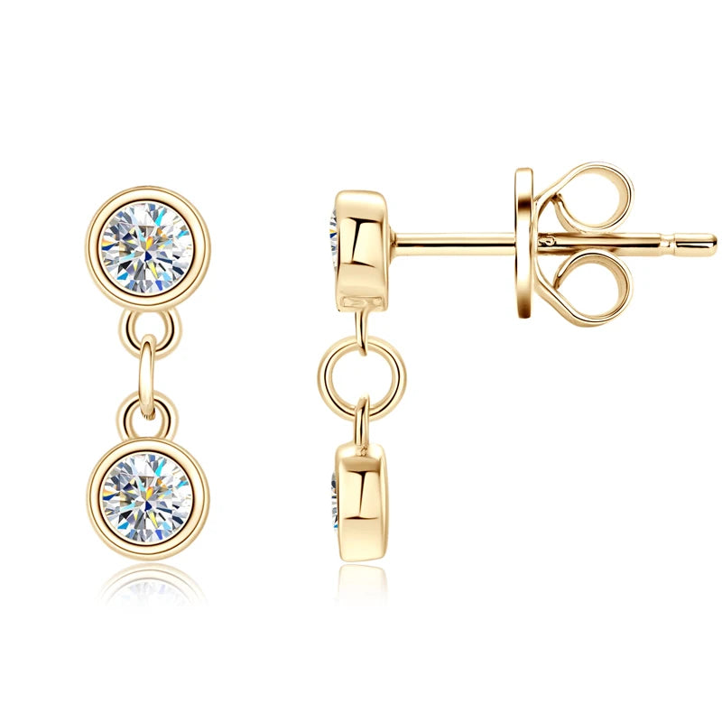 Boucles d’oreilles ÉCLAT ÉTERNEL - Diamant moissanite & Argent 925 millième