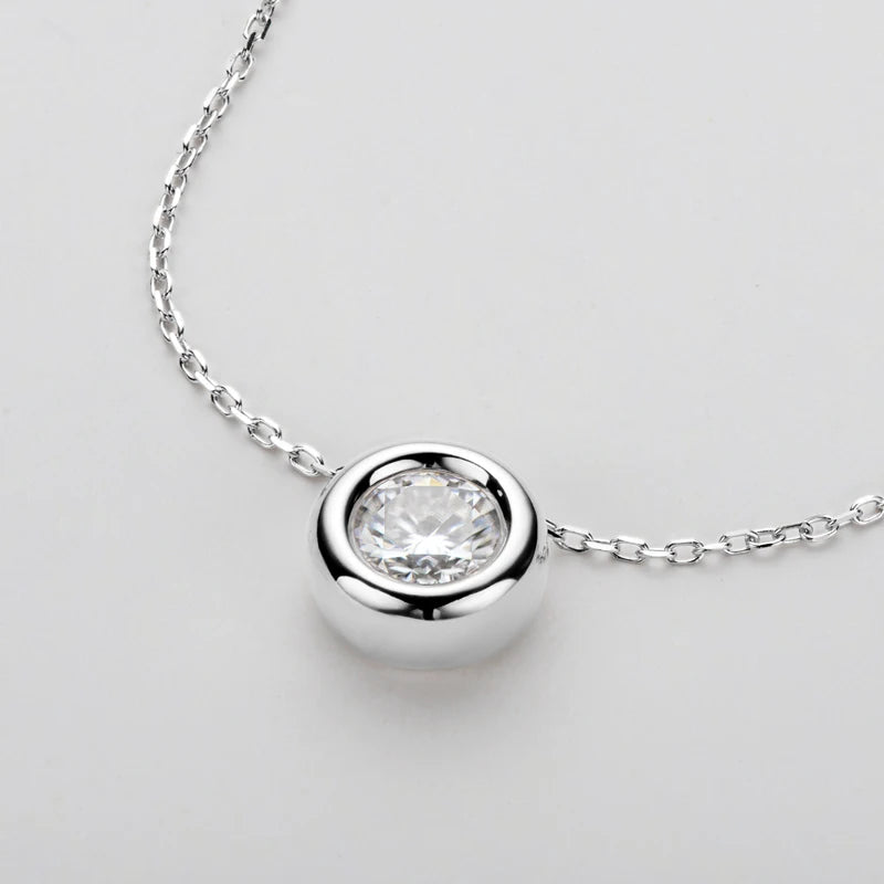 Collier ÉCLAT ÉTERNEL - Diamant moissanite & Argent 925 millième