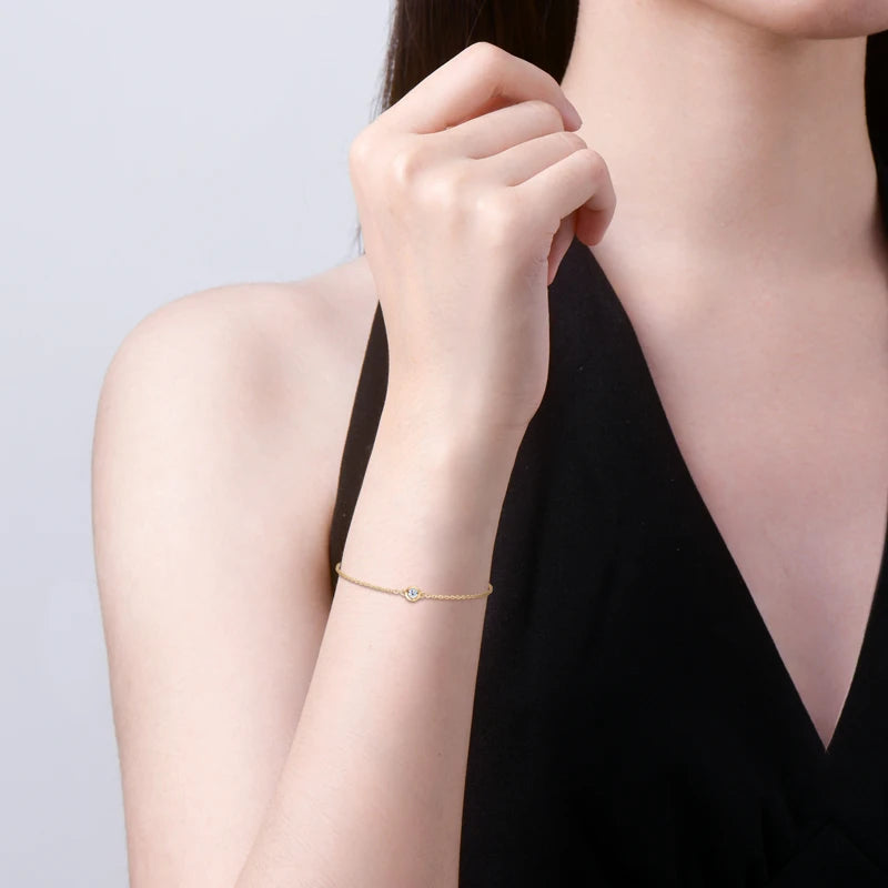 Bracelet ÉCLAT ÉTERNEL - Diamant moissanite & Argent 925 millième