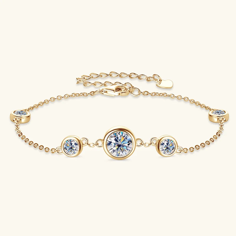 Bracelet ÉCLAT ÉTERNEL - Diamant moissanite & Argent 925 millième
