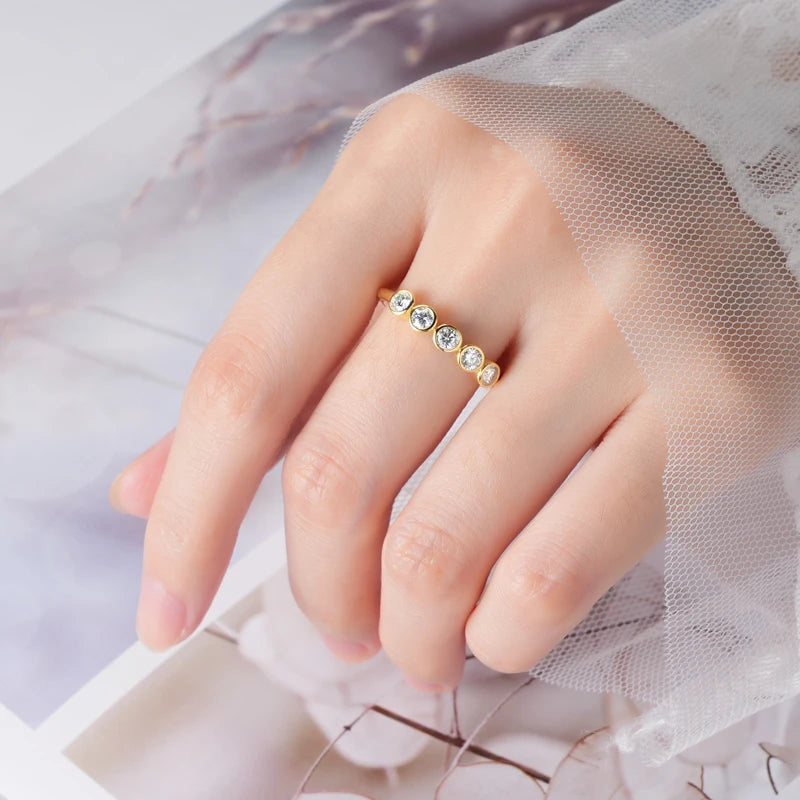 Bague ÉCLAT ÉTERNEL - Diamant moissanite & Argent 925 millième
