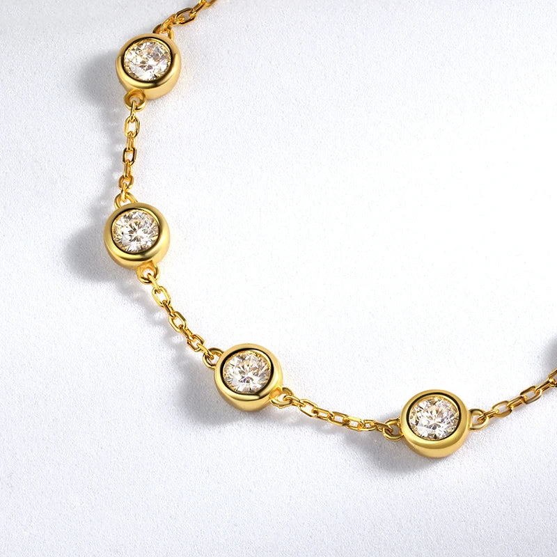 Bracelet ÉCLAT ÉTERNEL - Diamant moissanite & Argent 925 millième