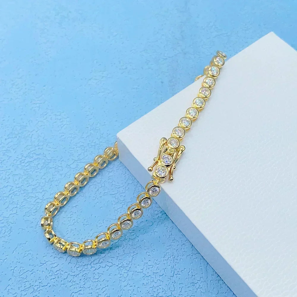 Bracelet ÉCLAT ÉTERNEL - Diamant moissanite & Argent 925 millième