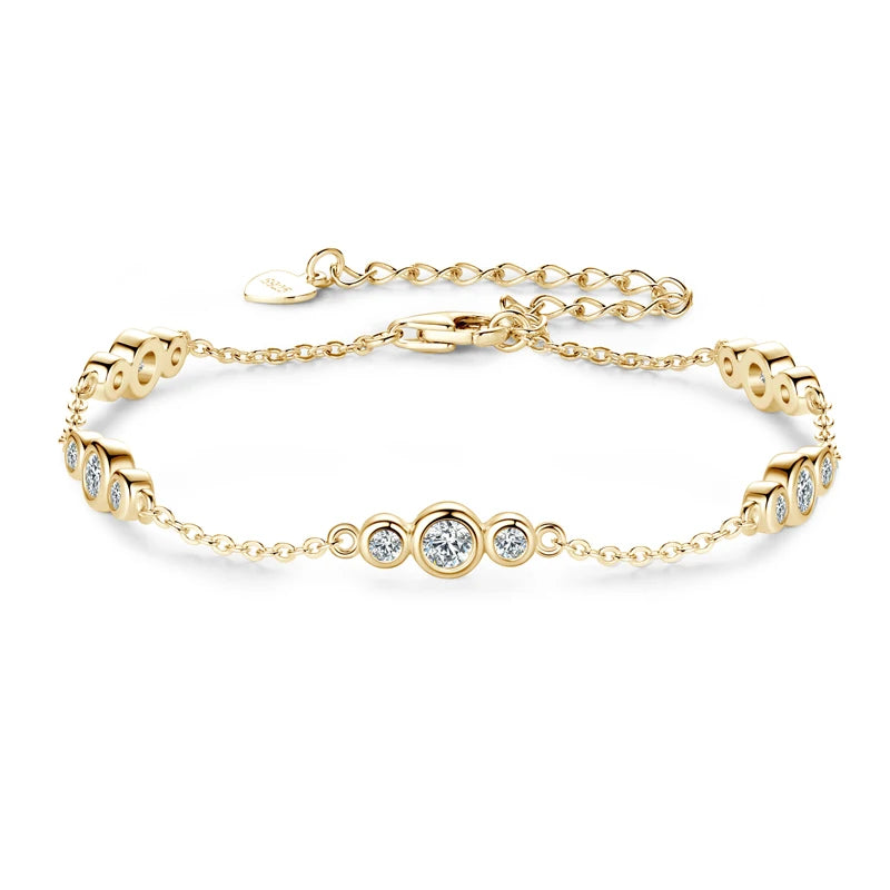 Bracelet ÉCLAT ÉTERNEL - Diamant moissanite & Argent 925 millième