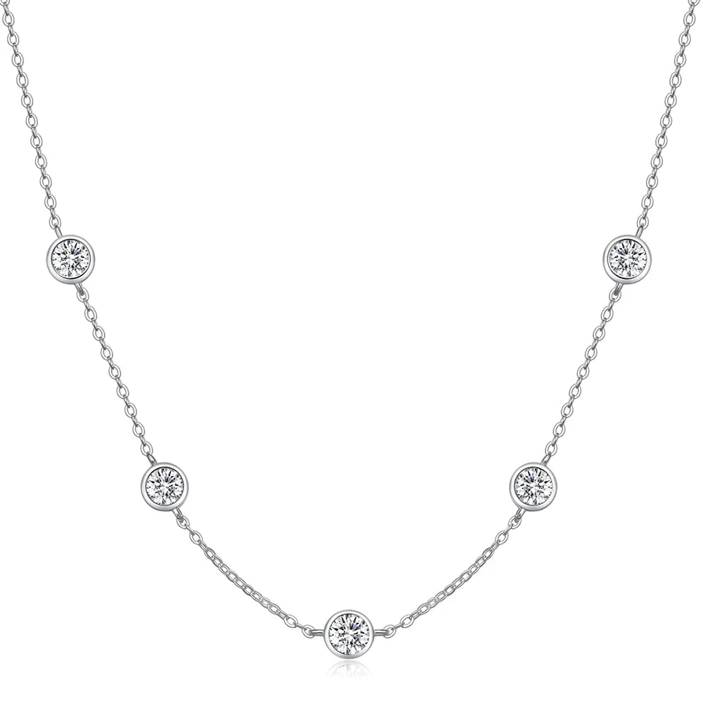 Collier ÉCLAT ÉTERNEL - Diamant moissanite & Argent 925 millième