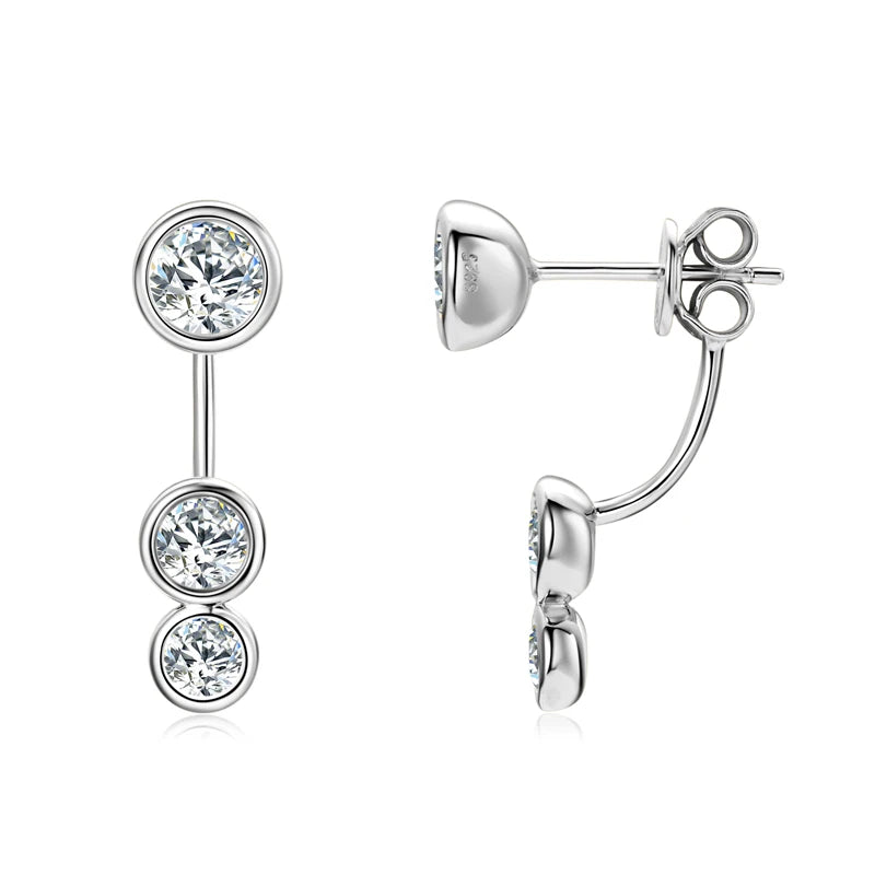 Boucles d’oreilles ÉCLAT ÉTERNEL - Diamant moissanite & Argent 925 millième