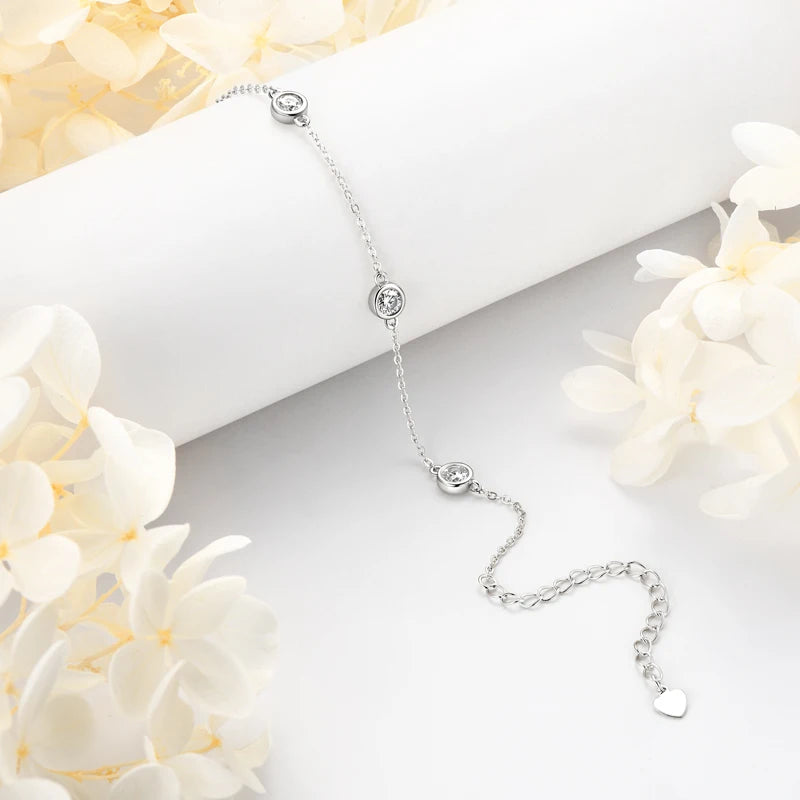 Bracelet ÉCLAT ÉTERNEL - Diamant moissanite & Argent 925 millième