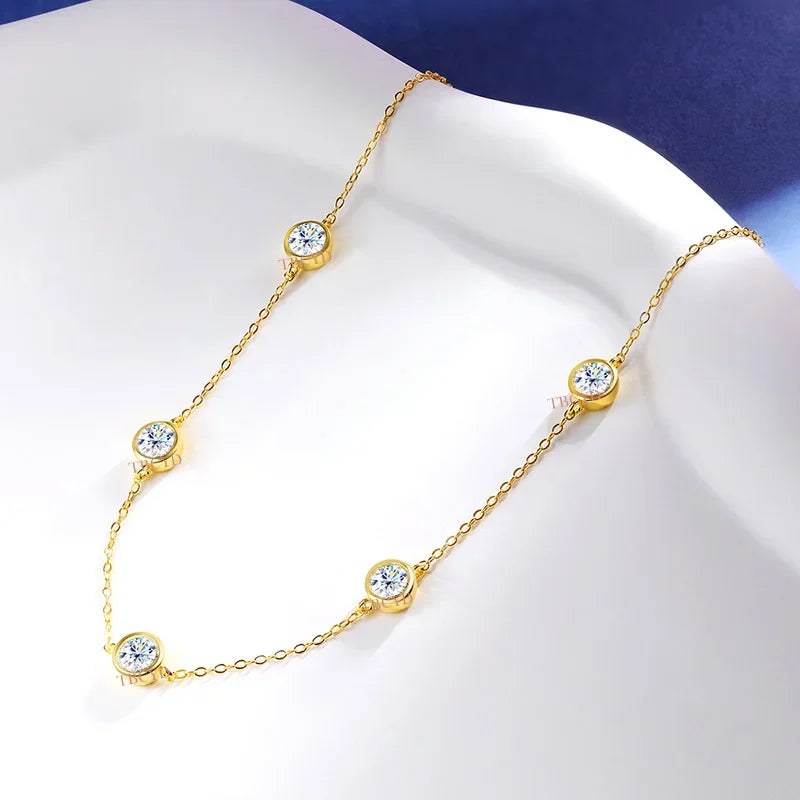 Collier ÉCLAT ÉTERNEL - Diamant moissanite & Argent 925 millième