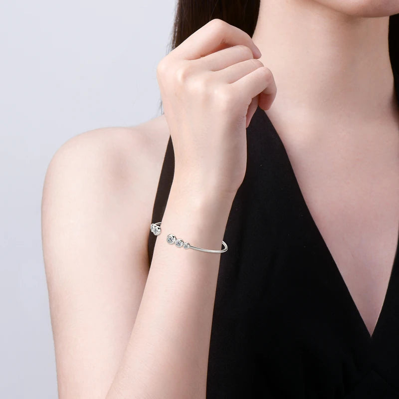Bracelet ÉCLAT ÉTERNEL - Diamant moissanite & Argent 925 millième