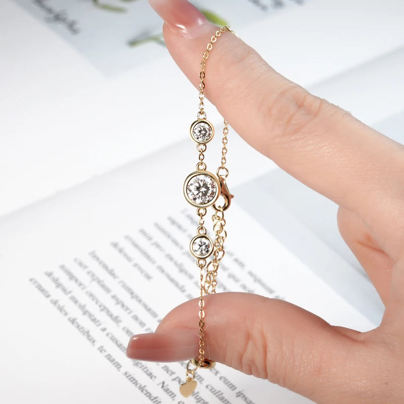 Bracelet ÉCLAT ÉTERNEL - Diamant moissanite & Argent 925 millième