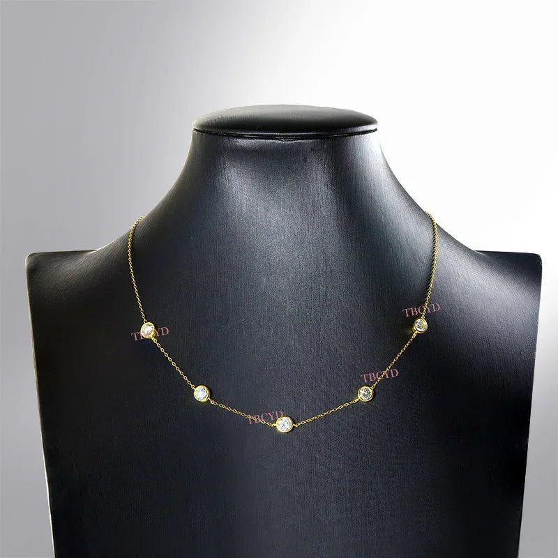 Collier ÉCLAT ÉTERNEL - Diamant moissanite & Argent 925 millième