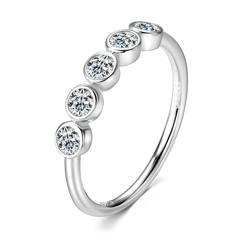 Bague ÉCLAT ÉTERNEL - Diamant moissanite & Argent 925 millième